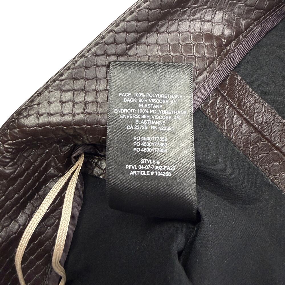 Wilfred Patio Vegan Python Leather Mini Skirt Ski… - image 8